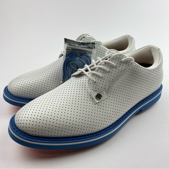 G/FORE Gallivanter Perforated Leather Golf Shoes Men’s 10.5 G4MA23EF01-CERUL - Picture 5 of 12